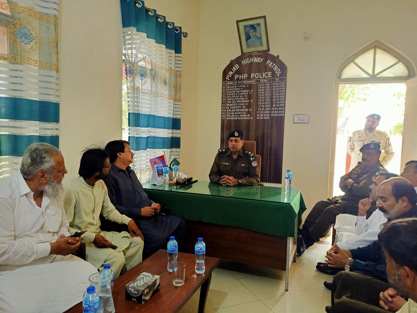 SP Faisal Saleem’s Visit to Patrolling Post Hattar, District Attock, and Meeting with Reconciliation Committee