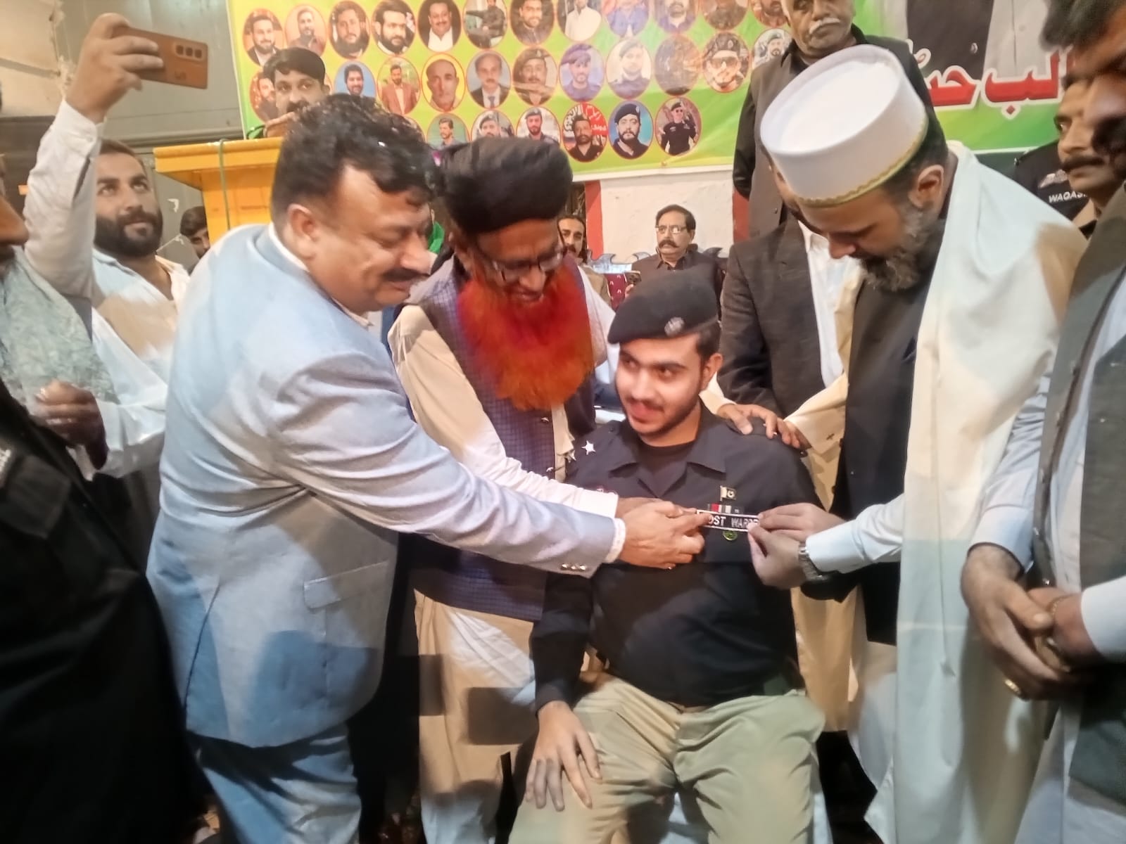 Congratulations Ceremony for Civil Defense Officer Mr. Talib Hussain on His Promotion